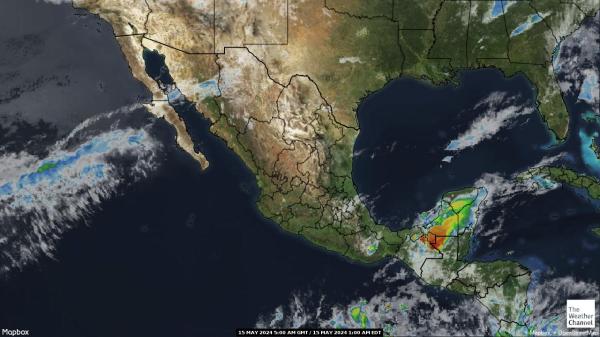 Panama Previsão do tempo nuvem mapa 
