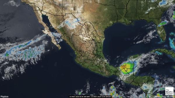 Panama Väder moln karta 