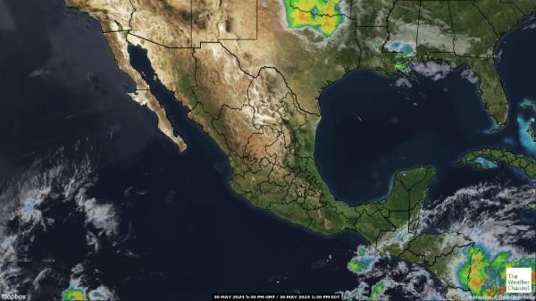 Panama Hartă starea vremii nor 