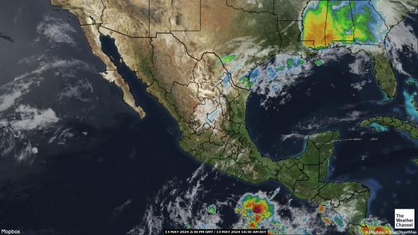 Panamá Mapa del tiempo pronóstico nube 