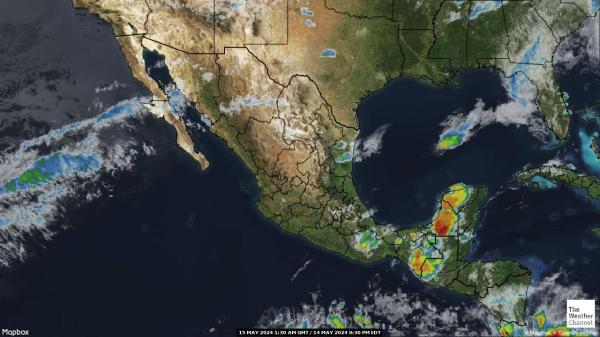 Panama Peta Cuaca Awan 