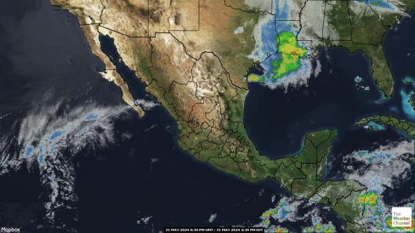 Panama Počasí mrak mapy 