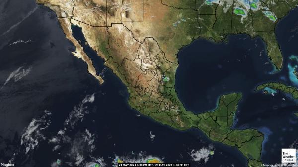 Panama Időjárás felhő térkép 