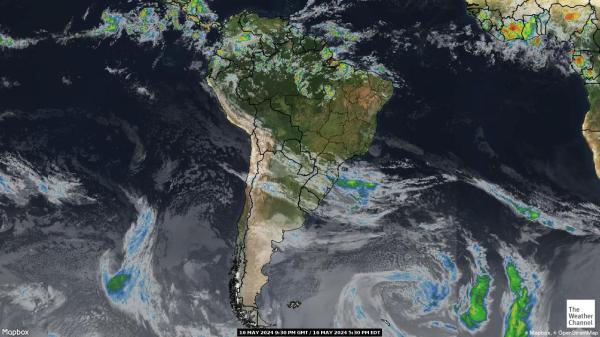 Парагвай Погода хмарної карти 