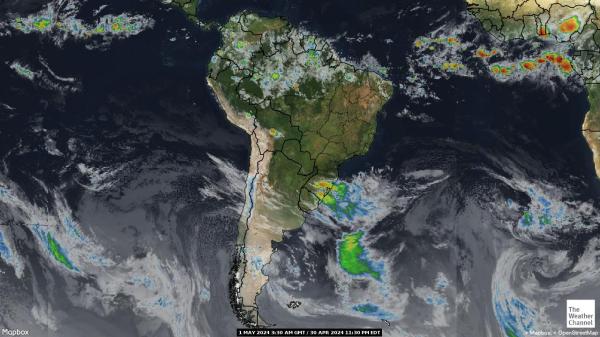 باراغواي خريطة الطقس سحابة 