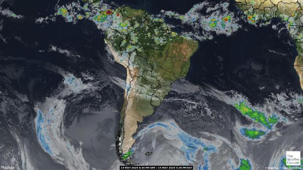 Paraguay Weather Cloud Map 