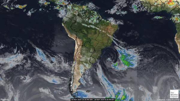 باراغواي خريطة الطقس سحابة 