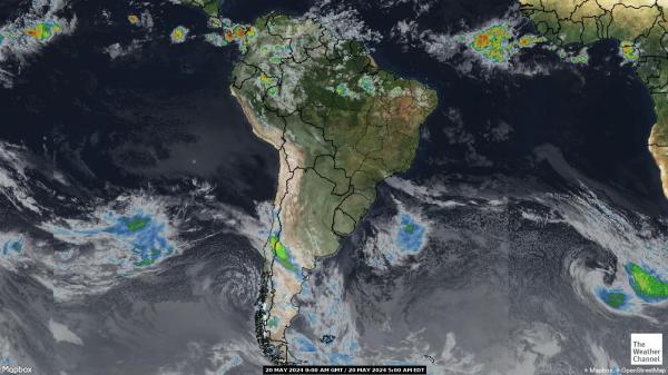 Paragvaj Vremenska prognoza, Satelitska karta vremena 