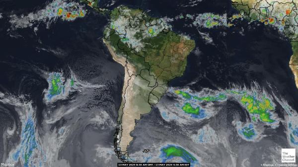 Peru Wetter Wolke Karte 