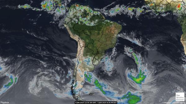 Peru Időjárás felhő térkép 