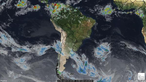 ペルー 天気クラウドマップ 