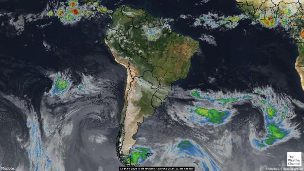Peru Peta Cuaca awan 