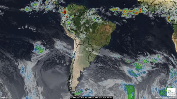 Перу Погода хмарної карти 