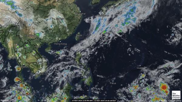 Filipíny Počasí mrak mapy 