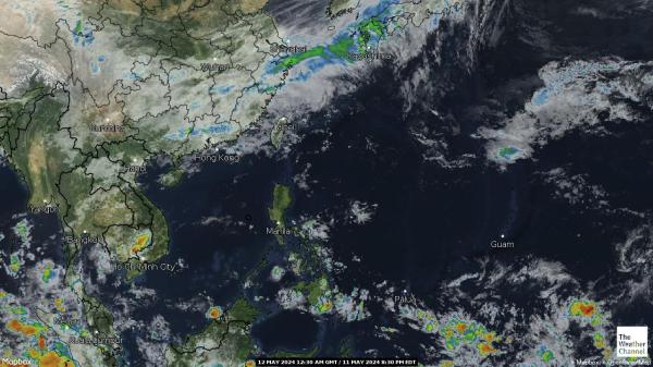 פיליפינים מזג אוויר ענן מפה 