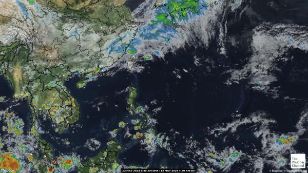 Filippinerna Väder moln karta 