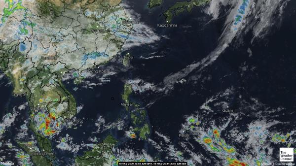 Филипини времето облачна карта 