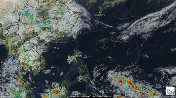 Filipina Peta Cuaca awan 