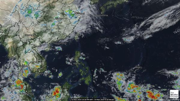 Filipina Peta Cuaca awan 