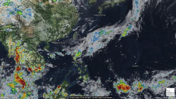 Filippiinit Sää pilvi kartta 