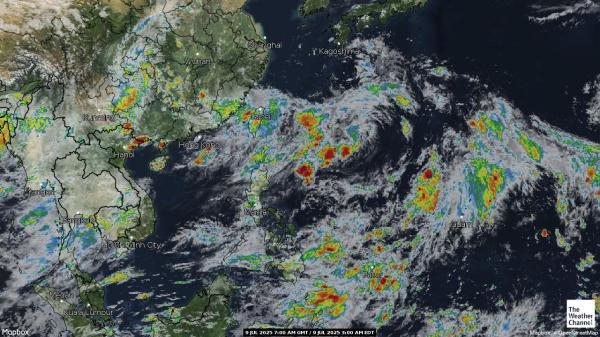 Pitcairn Peta Cuaca Awan 