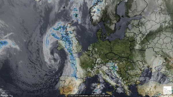 Portugal Weather Cloud Map 