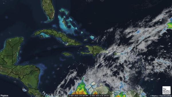 Пуерто Рико времето облачна карта 