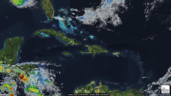Portoryko Chmura pogoda mapa 
