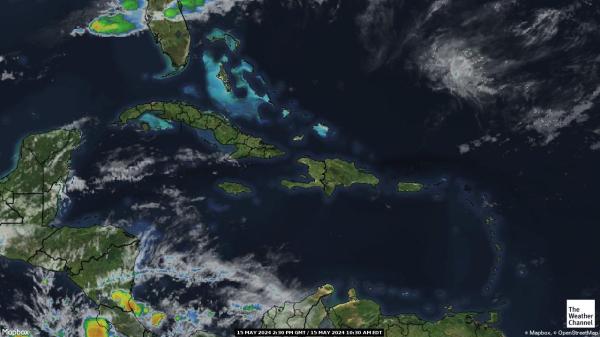 Puerto Rico Sää pilvi kartta 