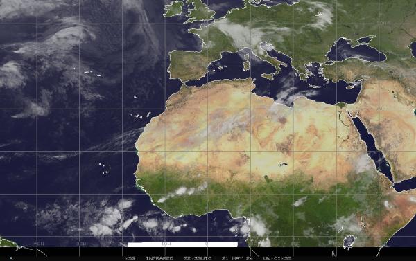 Qatar Sää pilvi kartta 