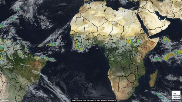 Ruanda Hava bulut haritası 