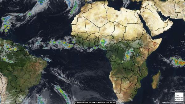 Rwanda Peta Cuaca Awan 
