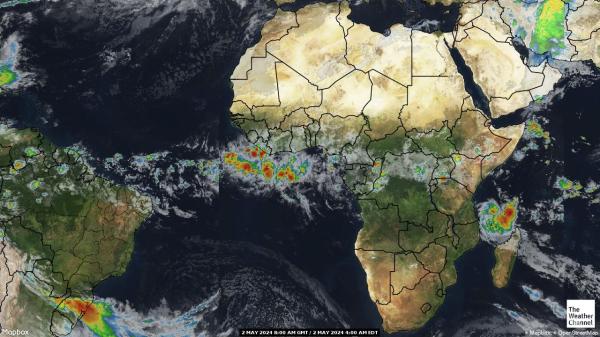 رواندا خريطة الطقس سحابة 