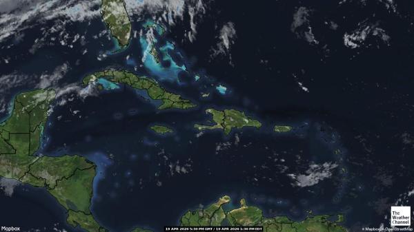 Saint Barthélemy Ilm pilv kaart 