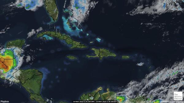 Saint Kitts và Nevis Bản đồ thời tiết đám mây 