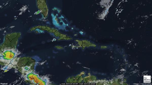 Saint Kitts and Nevis Weather Cloud Map