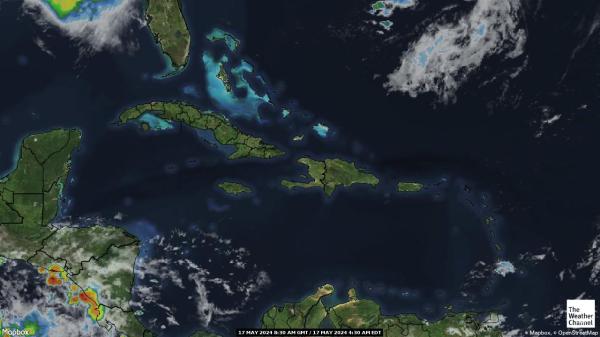 Saint Kitts ja Nevis Sää pilvi kartta 