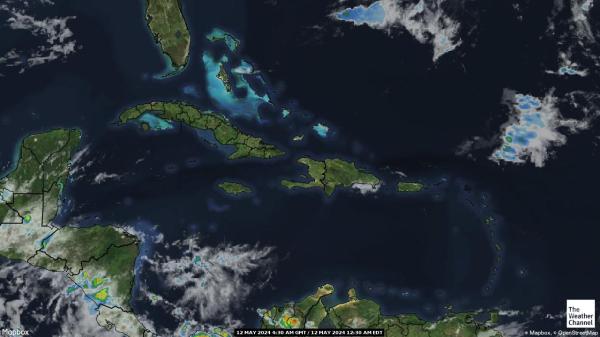 Saint Lucia Ilm pilv kaart 