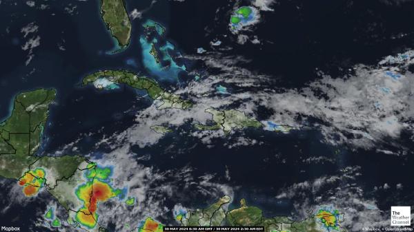 Saint Lucia Weather Cloud Map 