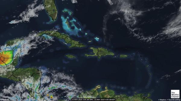 Saint Lucia Meteo nuvola mappa 
