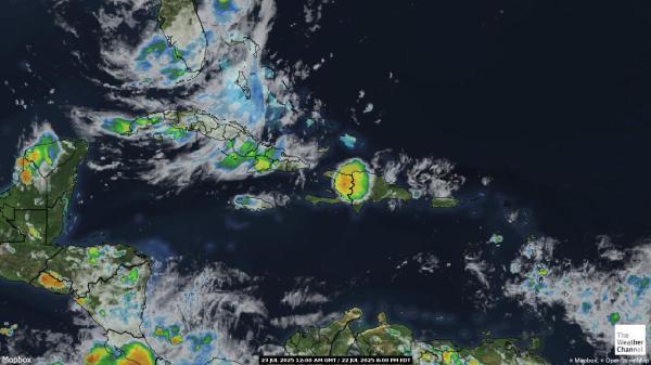 Saint Lucia Peta Cuaca Awan 