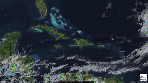 Saint Lucia Weather Cloud Map 
