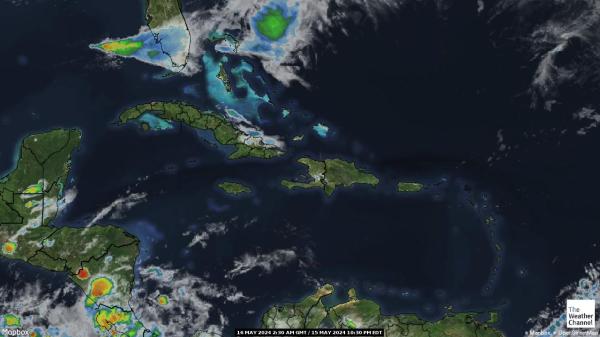 Saint Lucia Bản đồ thời tiết đám mây 