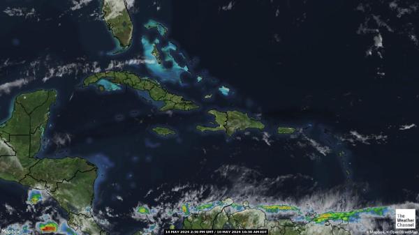 Svatý Vincenc a Grenadiny Počasí mrak mapy 