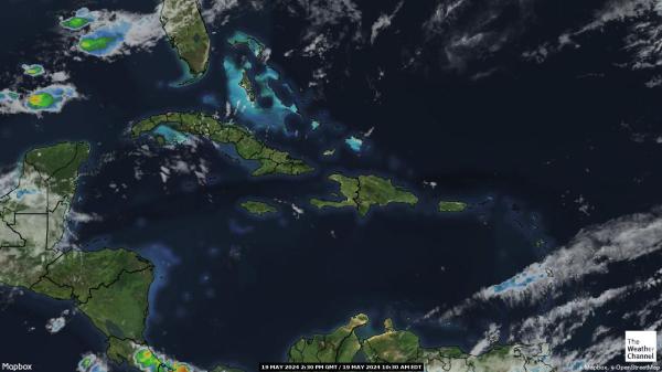 Saint Vincent i Grenadyny Chmura pogoda mapa 
