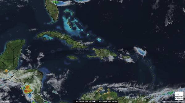 Сейнт Винсънт и Гренадини времето облачна карта 
