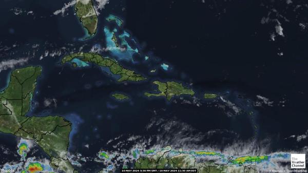 St. Vincent und die Grenadinen Wetter Wolke Karte 