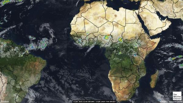 Sao Tome i Principe Vremenska prognoza, Satelitska karta vremena 