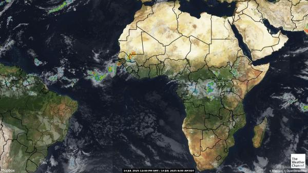 São Tomé et Príncipe Météo nuage carte 