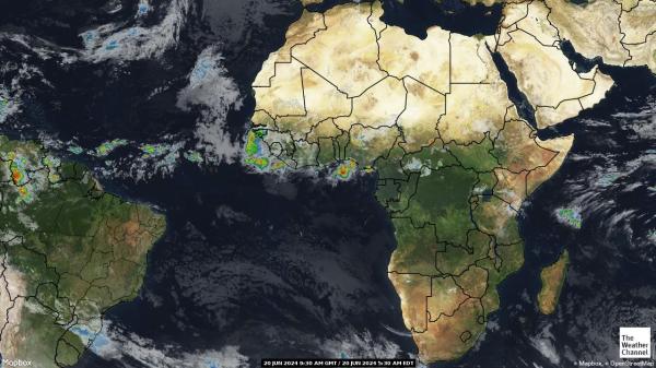 Sao Tome și Principe Hartă starea vremii nor 